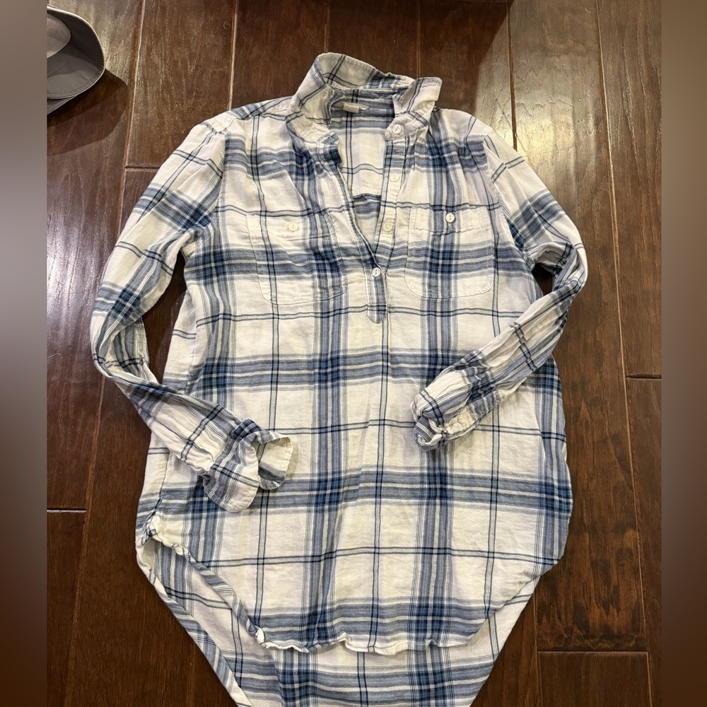 Carlson  oversized plaid top